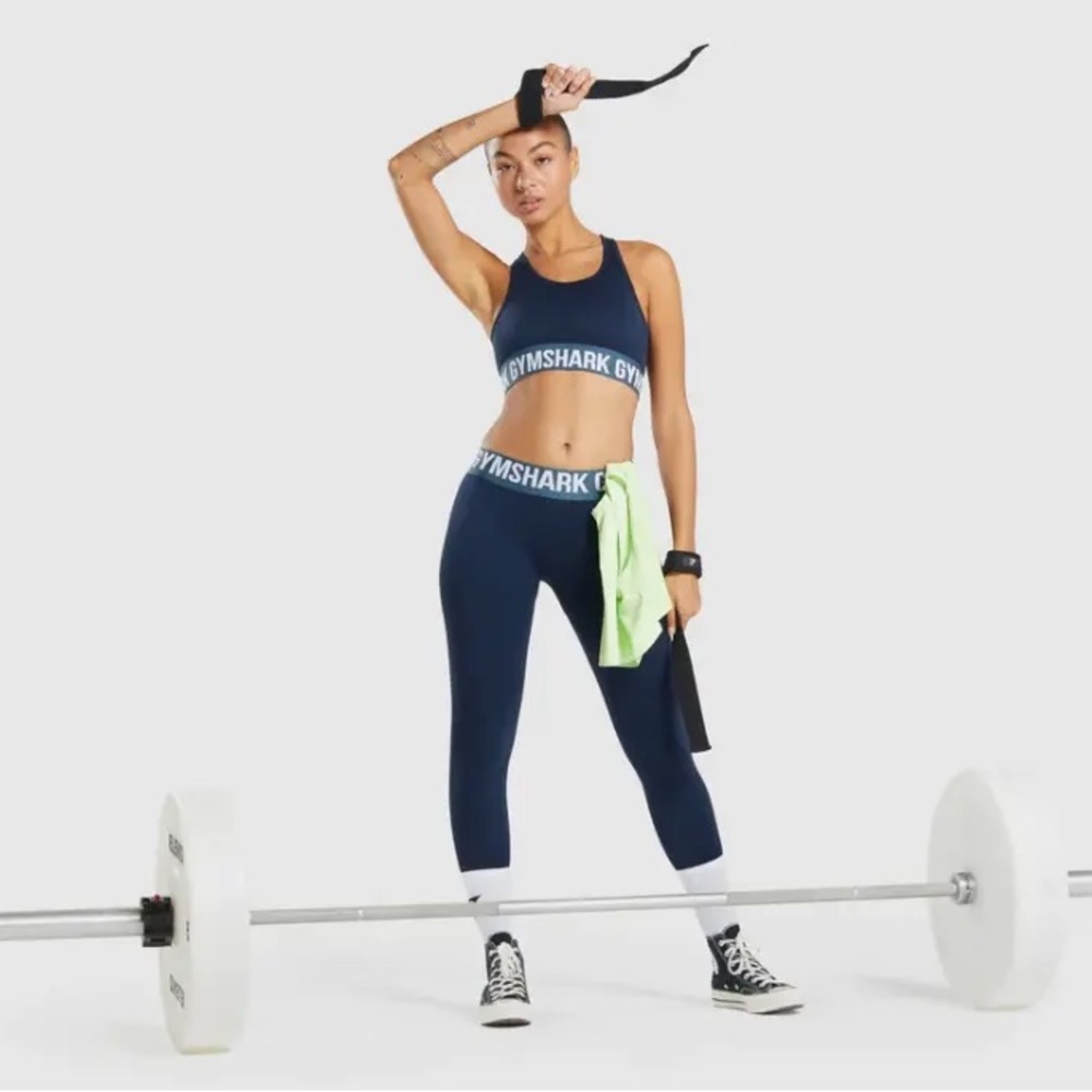 Gymshark Flex Low Rise Leggings - Navy Size Small NWOT